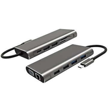 11 In 1 USB C Hub Multiport Adapter With 4K HDMI USB2.0 USB3.0