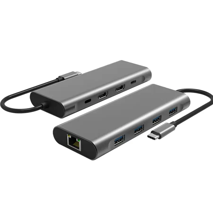Type C To USB3.0 4K HDMI RJ45 Lan PD Adapt...
