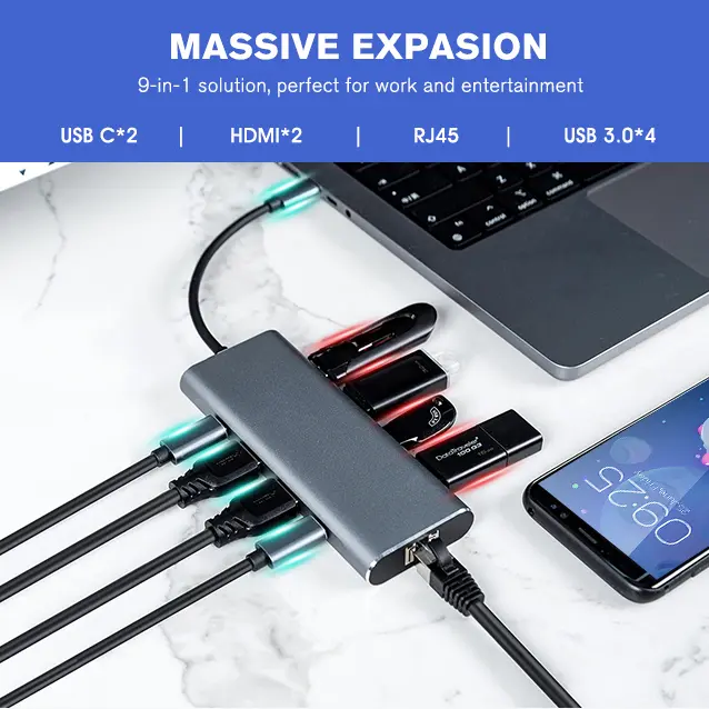 Aluminum Metal USB Hub