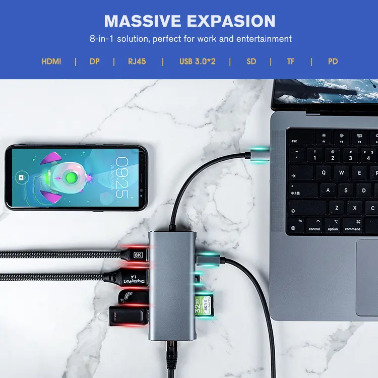 Aluminum Metal USB Hub