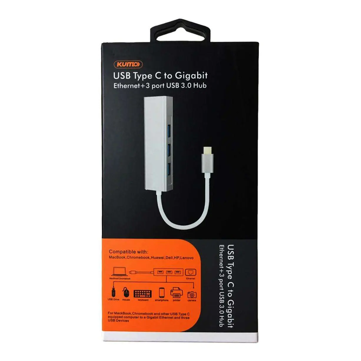 Aluminum USB Type C to Gigabit Ethernet+3 port USB 3.0 Hub (2).jpg