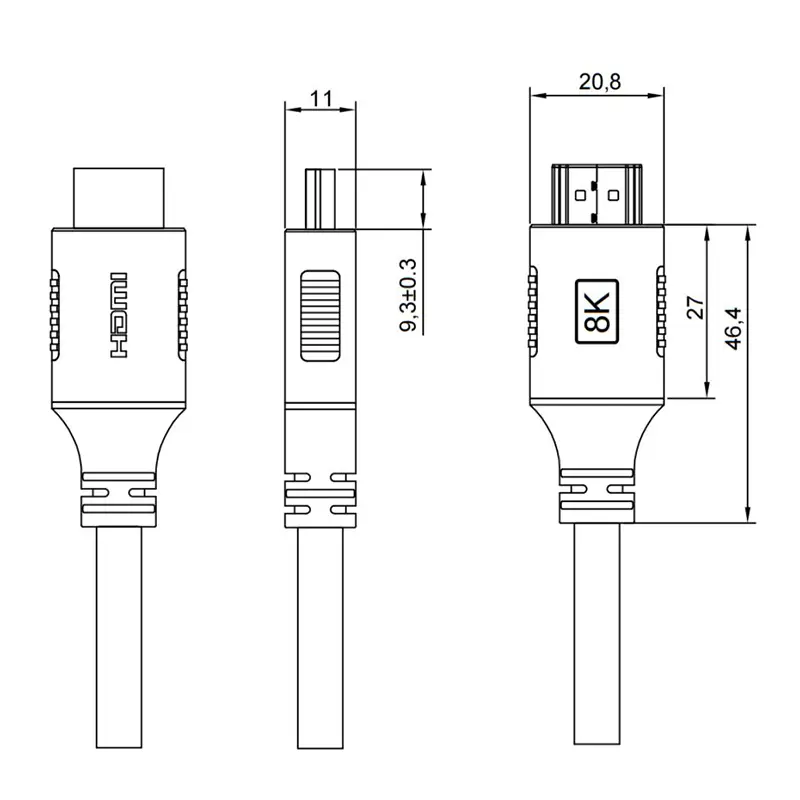 Certified 48Gbps 2.1v Ultra High Speed HDM...