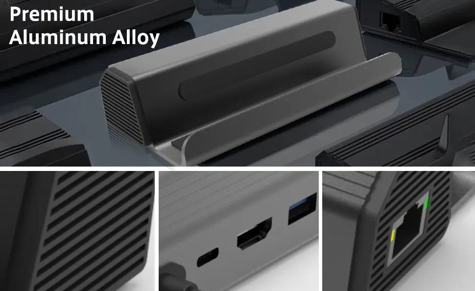 Aluminum Alloy 6-in-1 Docking Station