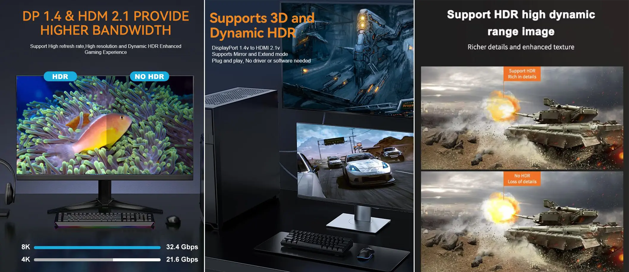 8K Display Port 1vnl