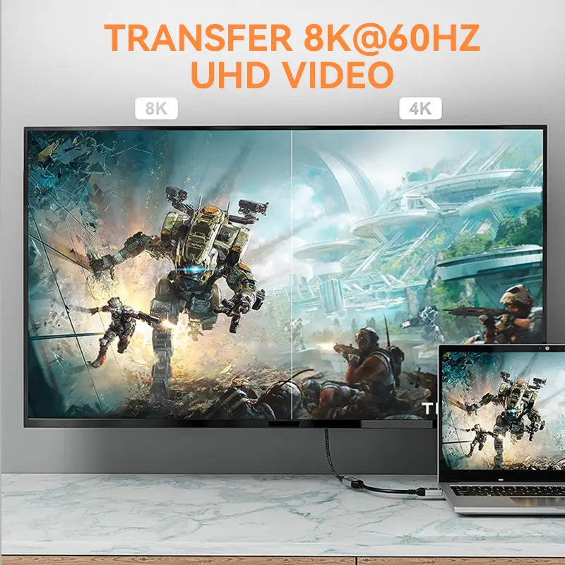8K60Hz Displayport to HDMI Adapter