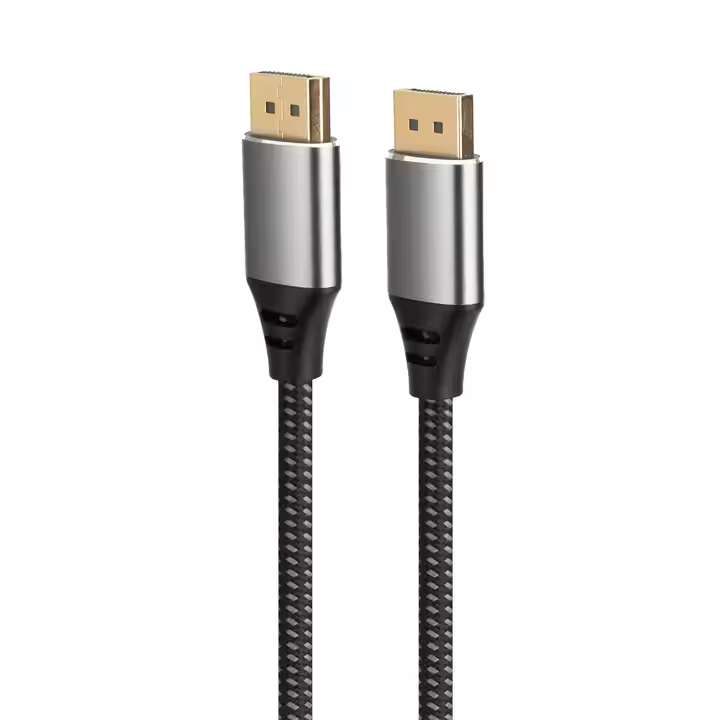 High Quality Braided 8K@60HZ DisplayPort To DisplayPort Cable