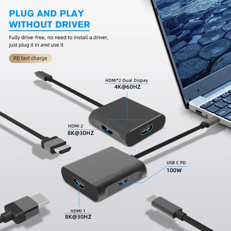 3 in 1 USB Hub
