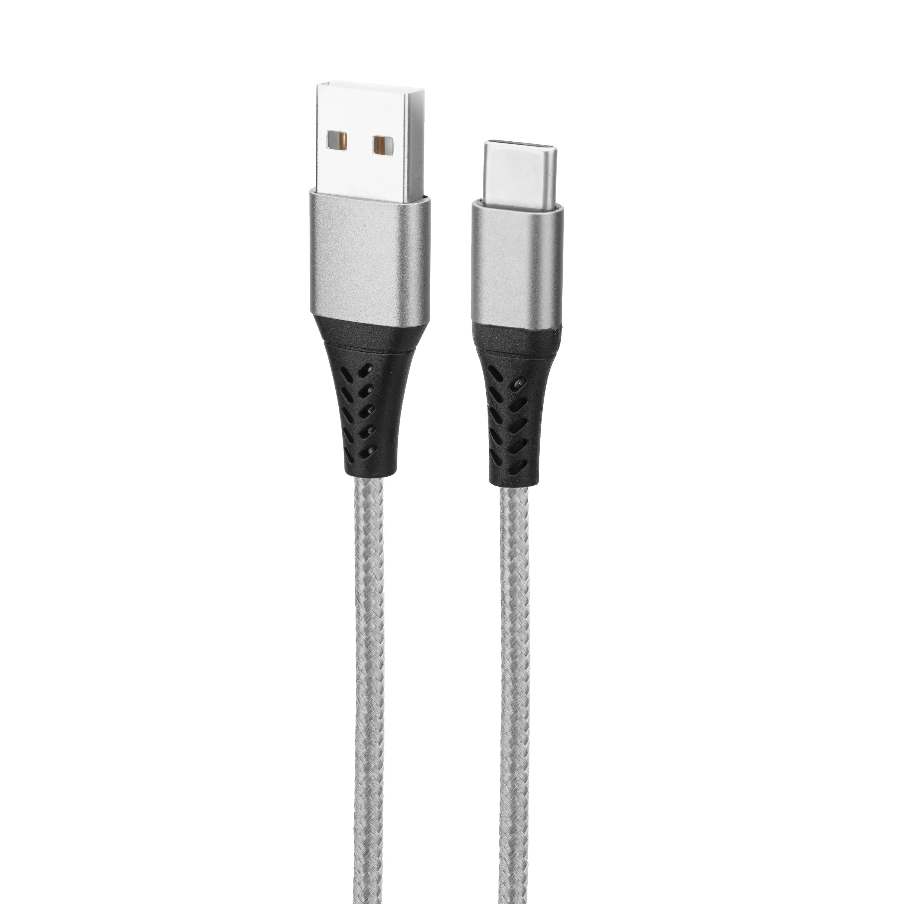 Customized Nylon Braid Charging Cable Male To Male Data Cable