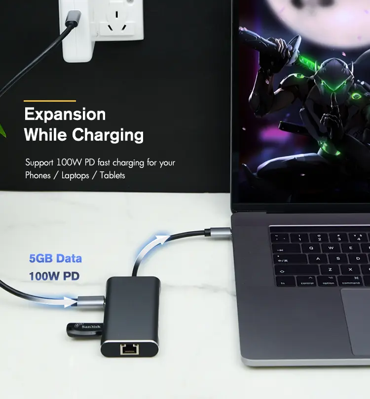 USB Type C Hub Dual 4K Display (4)f9n