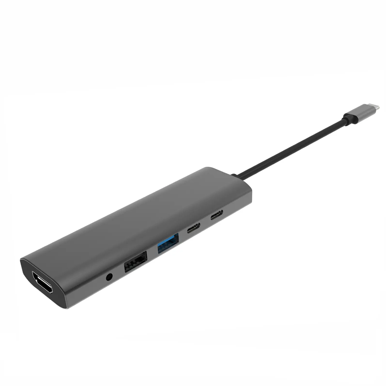 6 Port USB Hub Type C To USB2.0 USB3.0 PD 100W HDMI Adapter