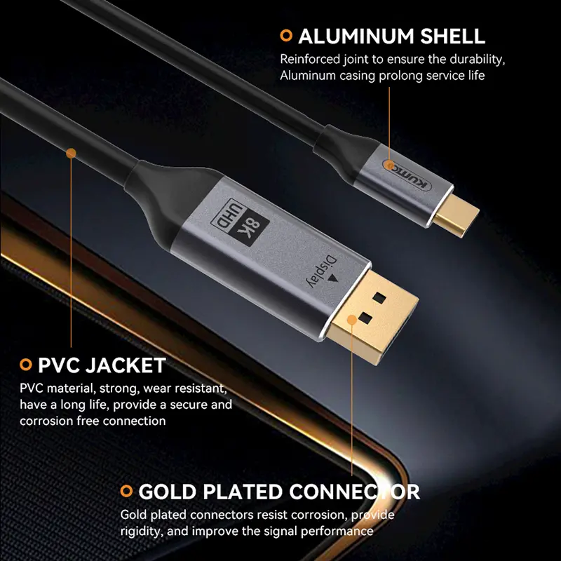 Type-C to 8K 60Hz DP Cable