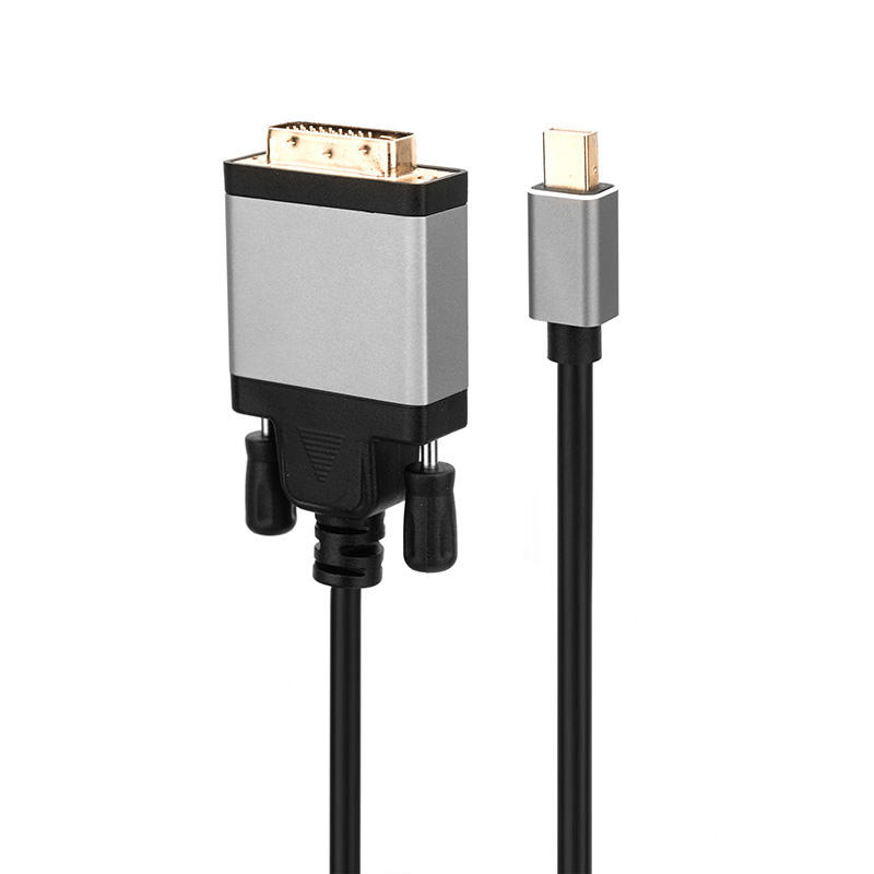 Aluminum Metal Shell Mini DP To DVI 24+1 C...