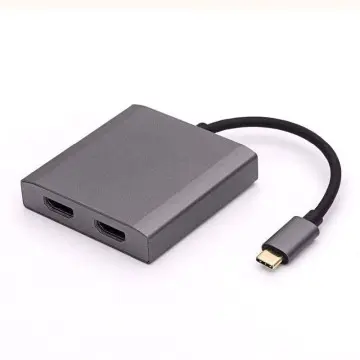 4K@30Hz USB Type C Male To 2*HDMI Female USB Hub