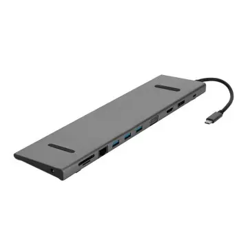Factory Price 11 in 1 Adapter 1000Mbps LAN 4K 30Hz HDMI USB Type C Hub
