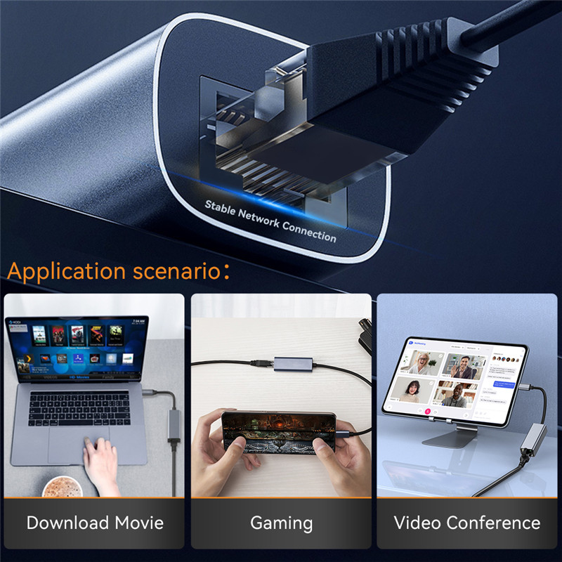 USB Type-C to 1000Mbps Ethernet Adapter