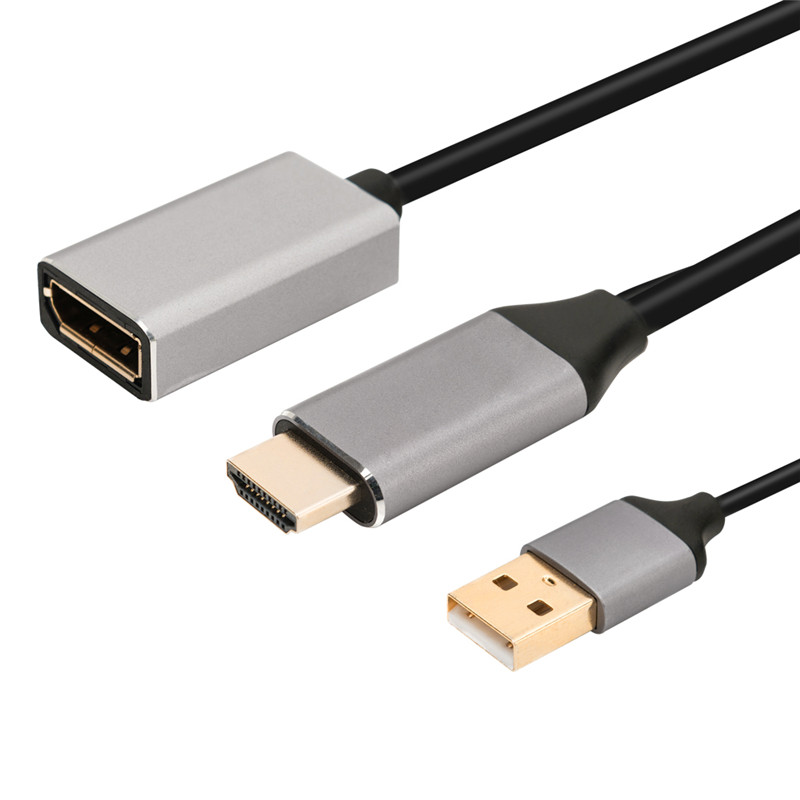 HDMI To DP Port Adapter Cable With Usb.jpg