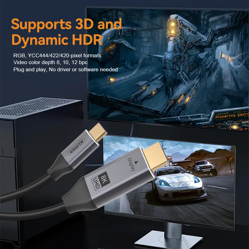 Type C to 8K HDMI Cable