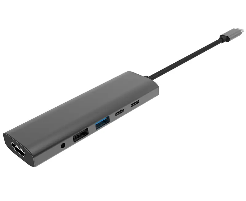 New Product Type C Hub 6-in-1 Multi-Port Adapter For Macbook01