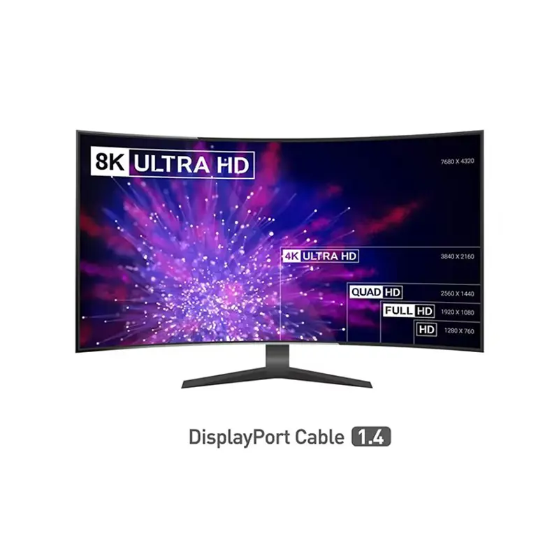 8K Display Port 1.4 8K60Hz High Resolution