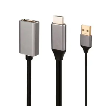 HDMI To Displayport Port Ultra HD 4K60Hz Adapter Cable With Usb