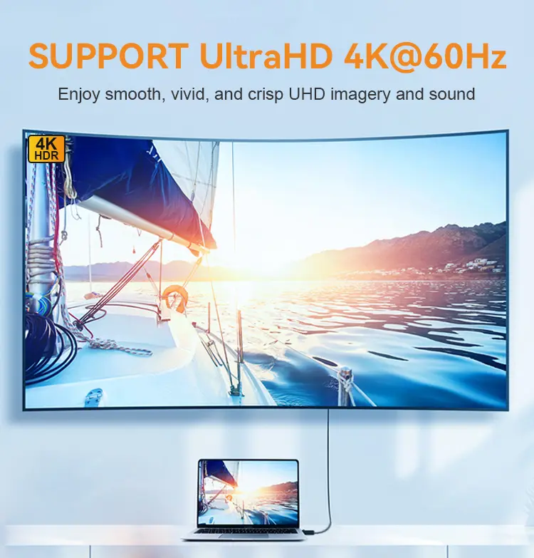 Displayport to 4K 60Hz HDMI Cable