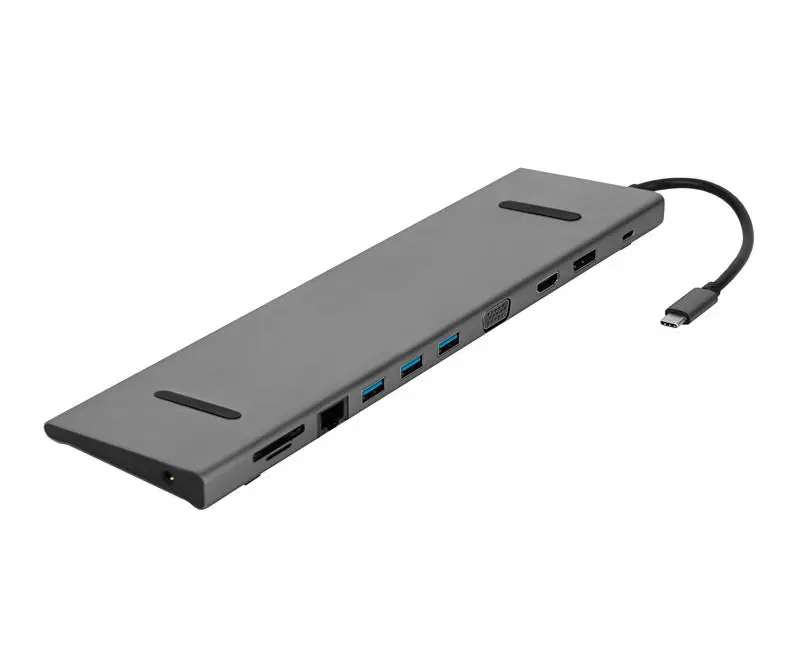 Factory Price 11 in 1 Adapter 1000Mbps LAN 4K 30Hz HDMI USB Type C Hubs