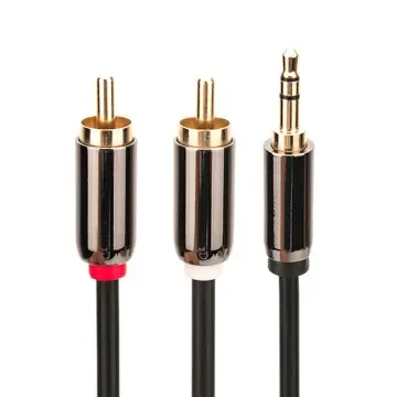 Gold Plated AUX 3.5mm Plug To 2*RCA Plug Stereo Audio Cable