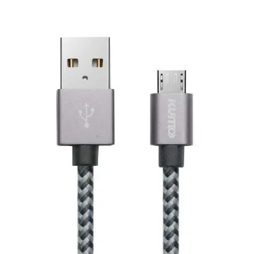 Aluminum Metal USB 2.0 Type-A Male To Micro B Male For Mobile Phone USB Charging Cable