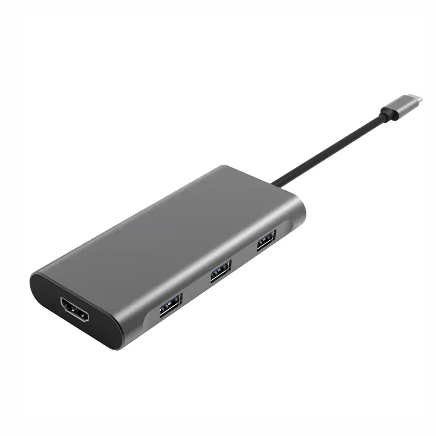 8-In-1 USB 3.0 Hub Adapter With Dual HDMI PD