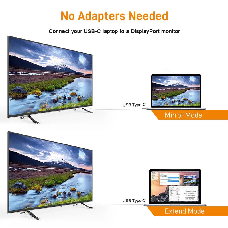 Type C to 4K Displayport  Cable