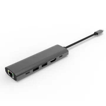 KUMO 6 in 1 USB C Hub with 4K HDMI USB 2.0 Data Transfer
