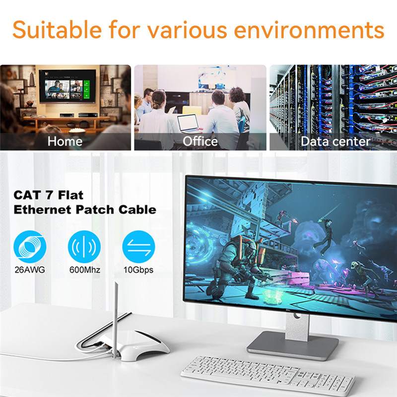 600Mhz 10Gbps Cat7 Cable